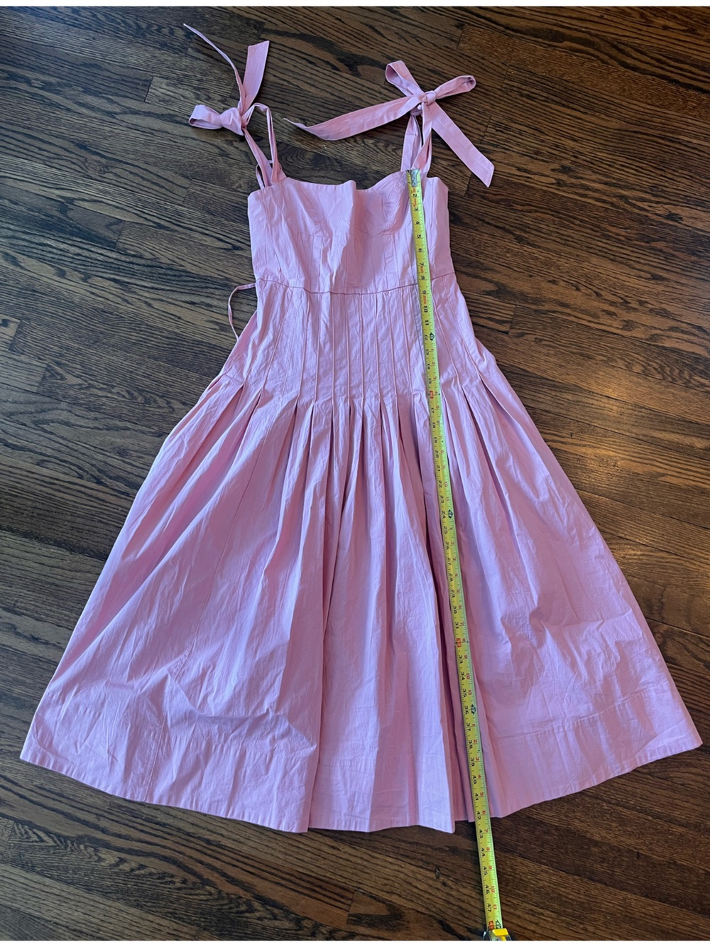 Free People Pink Tie-Shoulder Midi Dress - Picture 4 of 13
